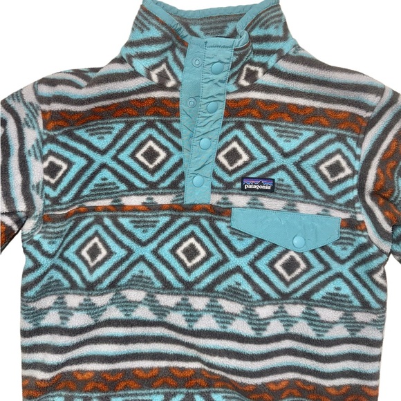 Patagonia Synchilla Aztec pullover youth boys girls size 12 large - Picture 1 of 11